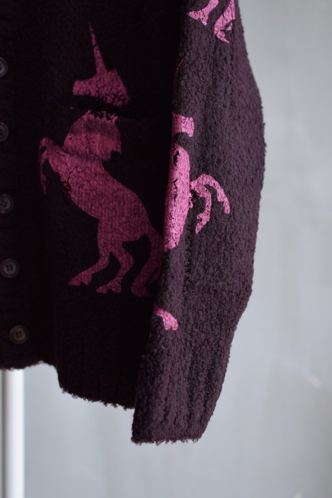 UNICORN GRUNGE CARDIGAN purple - IDIOME | ONLINE SHOP 熊本のセレクトショップ