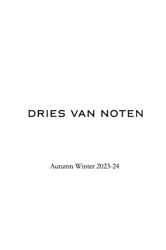 DriesVanNoten 23AW<img class='new_mark_img2' src='https://img.shop-pro.jp/img/new/icons14.gif' style='border:none;display:inline;margin:0px;padding:0px;width:auto;' />