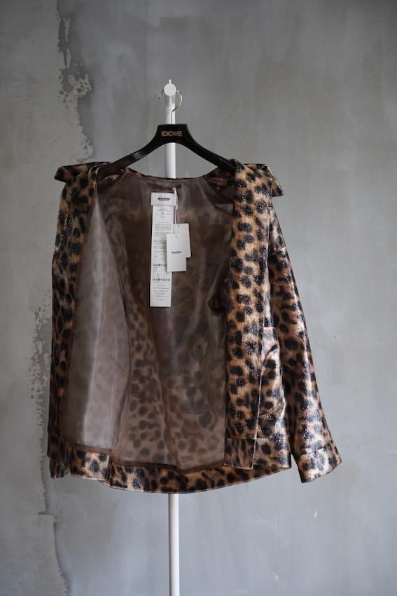 SUMMER FUR HAND-PAINT JACKET leopard - IDIOME | ONLINE SHOP