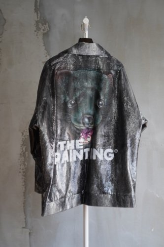 SUMMER FUR HAND-PAINT JACKET charcoal<img class='new_mark_img2' src='https://img.shop-pro.jp/img/new/icons14.gif' style='border:none;display:inline;margin:0px;padding:0px;width:auto;' />