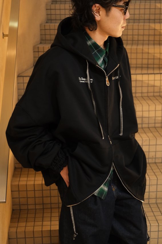 ORDINARY GIANT ZIP HOODIE bk - IDIOME | ONLINE SHOP 熊本のセレクト ...