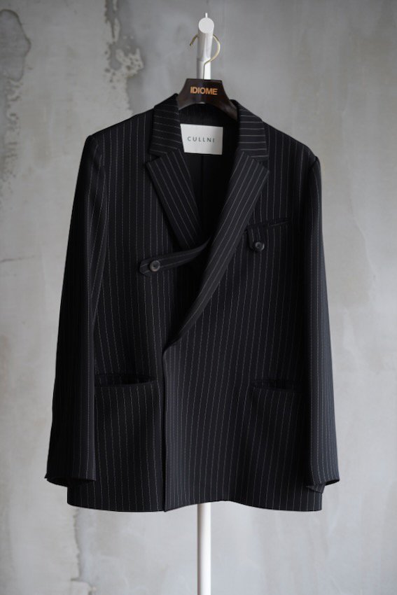 Stripe Double Cloth Tailored Jacket - IDIOME | ONLINE SHOP 熊本の ...