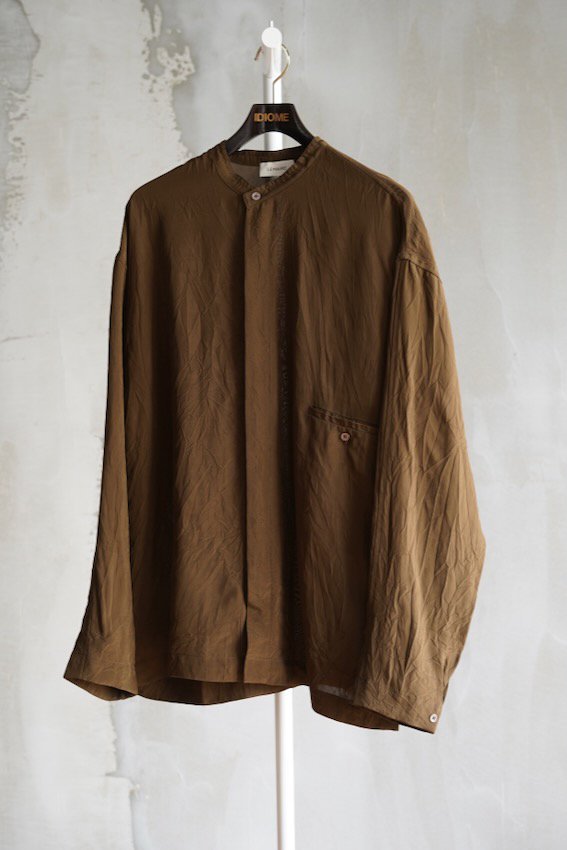 メンズ【Lemaire 22AW】Boxy Shirt Tobacco Size44 - シャツ