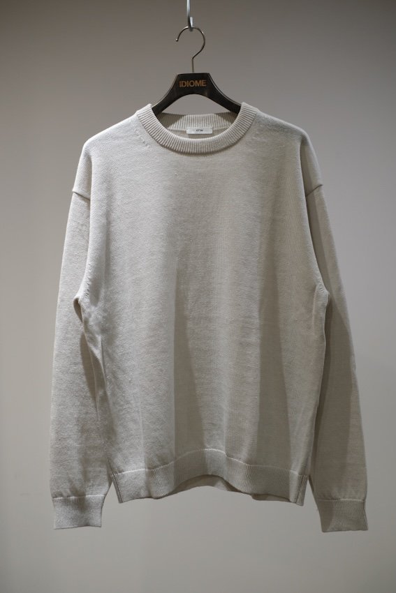 HEMP KNIT CREWNECK SWEATER - IDIOME | ONLINE SHOP 熊本のセレクトショップ