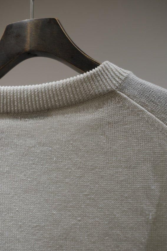 HEMP KNIT CREWNECK SWEATER - IDIOME | ONLINE SHOP 熊本の
