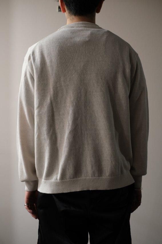 HEMP KNIT CREWNECK SWEATER - IDIOME | ONLINE SHOP 熊本の