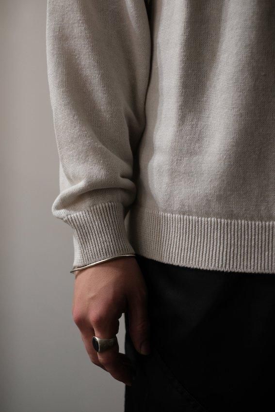 HEMP KNIT CREWNECK SWEATER - IDIOME | ONLINE SHOP 熊本の