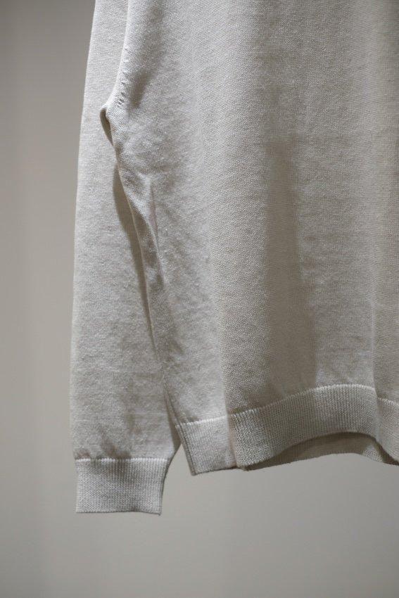 HEMP KNIT CREWNECK SWEATER - IDIOME | ONLINE SHOP 熊本の