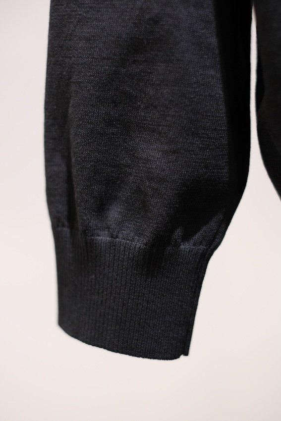 トップス ATON / FRESCA KNIT OVERSIZED CARDIGAN FRESCA KNIT OVERSIZED CARDIGAN(4 BLACK): ATON: MENS｜THE