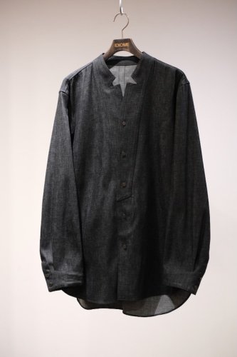 NOTCHED COLLAR SHIRT-IDIOMElab_EX<img class='new_mark_img2' src='https://img.shop-pro.jp/img/new/icons14.gif' style='border:none;display:inline;margin:0px;padding:0px;width:auto;' />