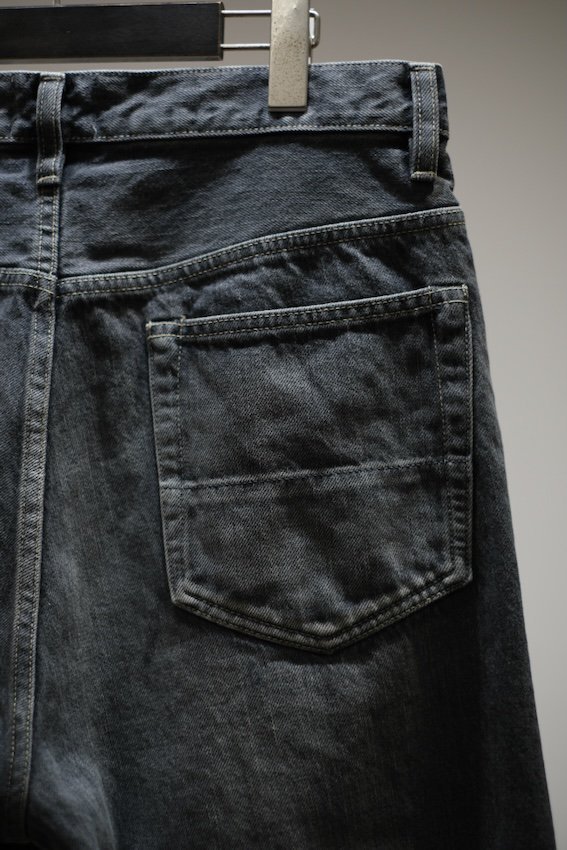 Selvedge wide jeans-Vintage wash bk - IDIOME | ONLINE SHOP 熊本のセレクトショップ