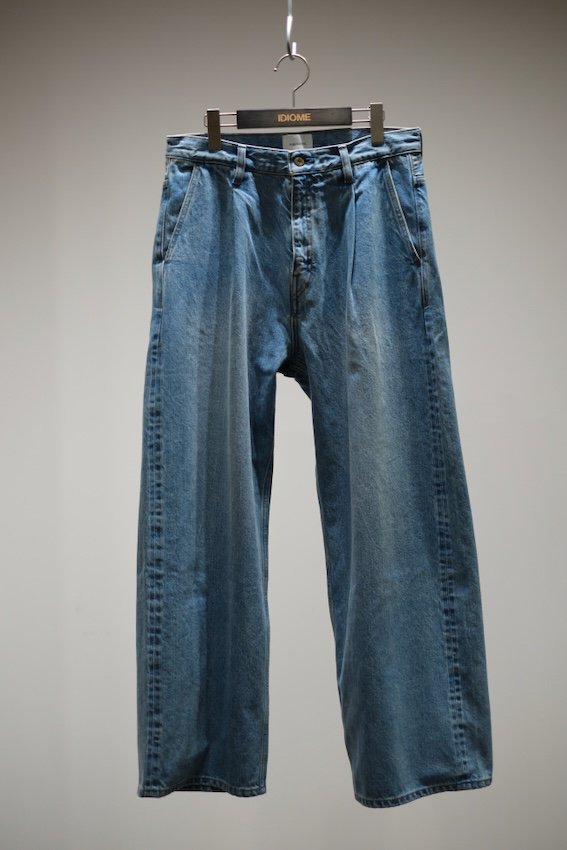 Selvedge wide jeans-Vintage wash indigo - IDIOME | ONLINE SHOP 熊本のセレクトショップ