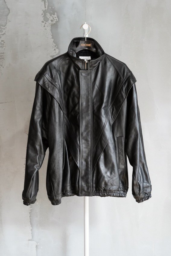 LEATHER TRACK JACKET - IDIOME | ONLINE SHOP 熊本のセレクトショップ