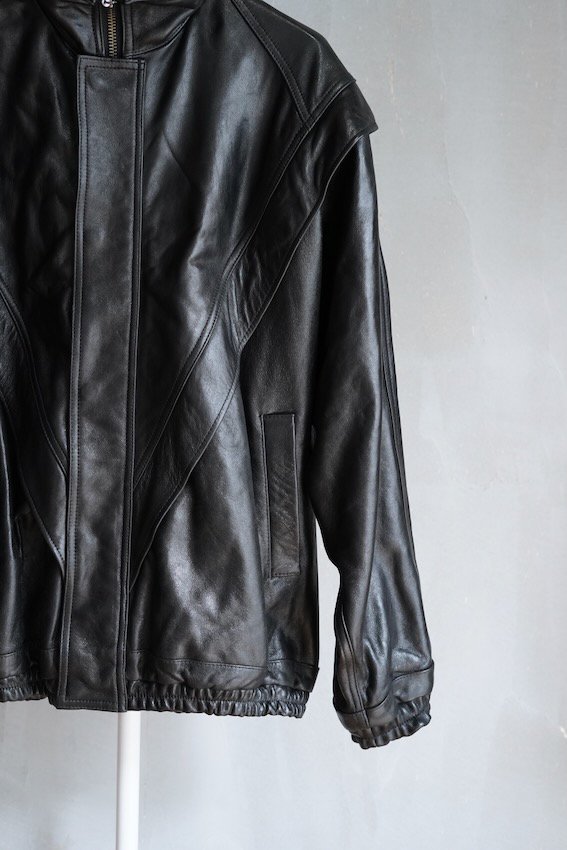 LEATHER TRACK JACKET - IDIOME | ONLINE SHOP 熊本のセレクトショップ