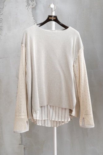 Docking Pullover (IVORY)<img class='new_mark_img2' src='https://img.shop-pro.jp/img/new/icons14.gif' style='border:none;display:inline;margin:0px;padding:0px;width:auto;' />