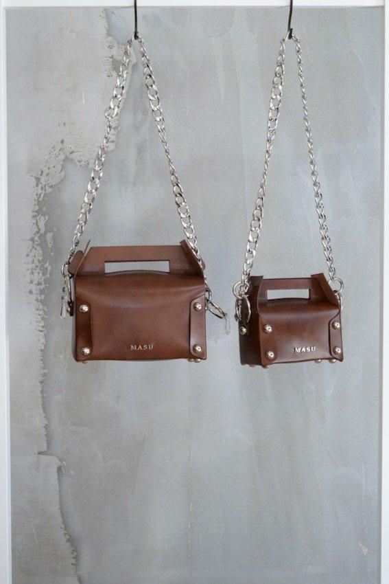 MASU 24AW LEATHER CAKE MINI BAG ケーキバッグ LEATHER CAKE BAG