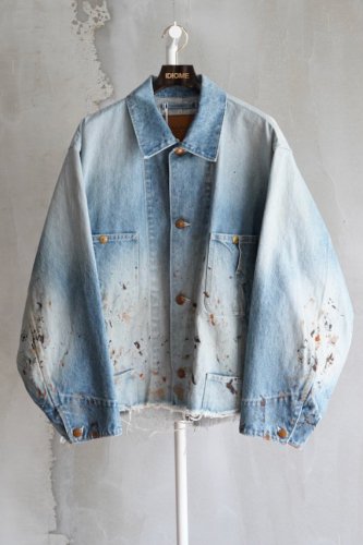 CUT OFF DENIM COVERALL (INDIGO)<img class='new_mark_img2' src='https://img.shop-pro.jp/img/new/icons14.gif' style='border:none;display:inline;margin:0px;padding:0px;width:auto;' />