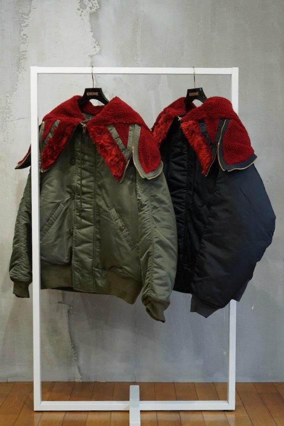 doublet: Off-White Petal Mouth Hood Bomber Jacket | SSENSE