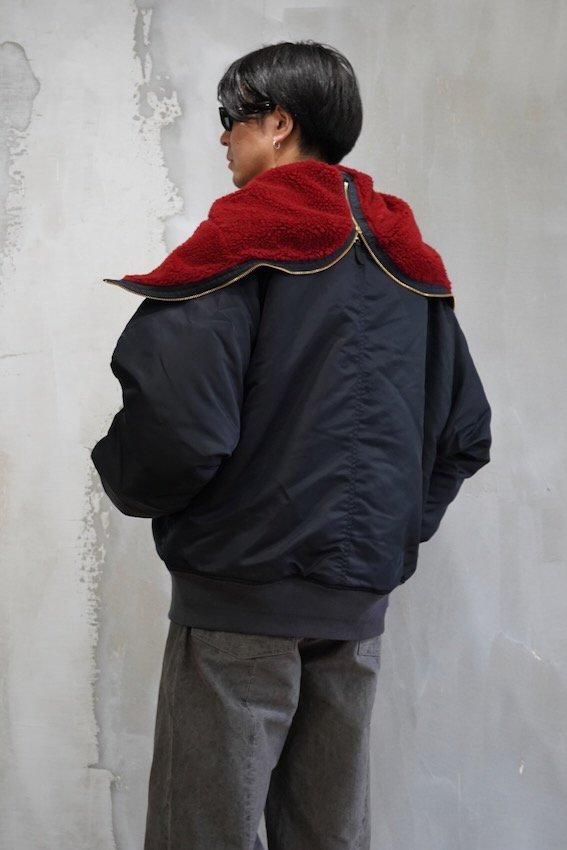 PETAL MOUTH HOOD BOMBER JACKET - IDIOME | ONLINE SHOP 熊本の
