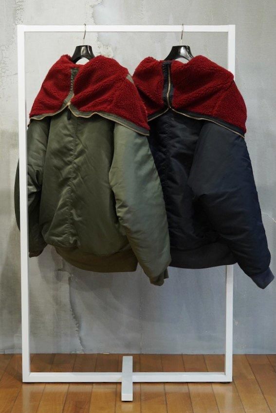 PETAL MOUTH HOOD BOMBER JACKET - IDIOME | ONLINE SHOP 熊本の