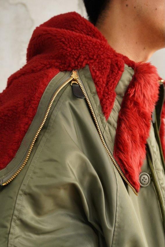 PETAL MOUTH HOOD BOMBER JACKET - IDIOME | ONLINE SHOP 熊本の