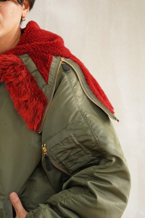 PETAL MOUTH HOOD BOMBER JACKET - IDIOME | ONLINE SHOP 熊本の