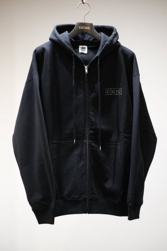 ZIP UP COTTON HOODIE bk<img class='new_mark_img2' src='https://img.shop-pro.jp/img/new/icons14.gif' style='border:none;display:inline;margin:0px;padding:0px;width:auto;' />