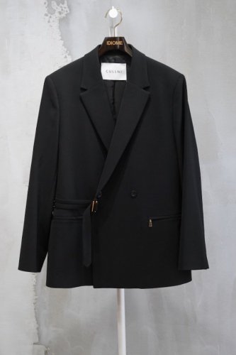 double cloth tailored tie locken jacket<img class='new_mark_img2' src='https://img.shop-pro.jp/img/new/icons14.gif' style='border:none;display:inline;margin:0px;padding:0px;width:auto;' />