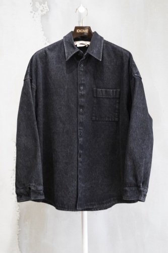 MARBLE DYED DENIM SHIRT<img class='new_mark_img2' src='https://img.shop-pro.jp/img/new/icons14.gif' style='border:none;display:inline;margin:0px;padding:0px;width:auto;' />