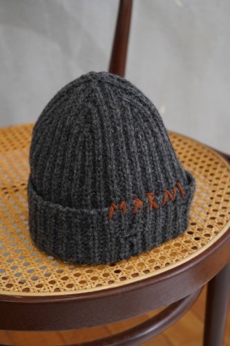 MARNI LOGO BEANIE<img class='new_mark_img2' src='https://img.shop-pro.jp/img/new/icons14.gif' style='border:none;display:inline;margin:0px;padding:0px;width:auto;' />