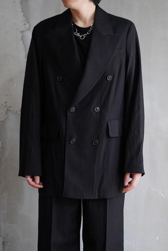 ジャケット・アウター OURLEGACY SHRP DB BLAZER Our Legacy - Sharp DB Blazer Black Experienced Viscose