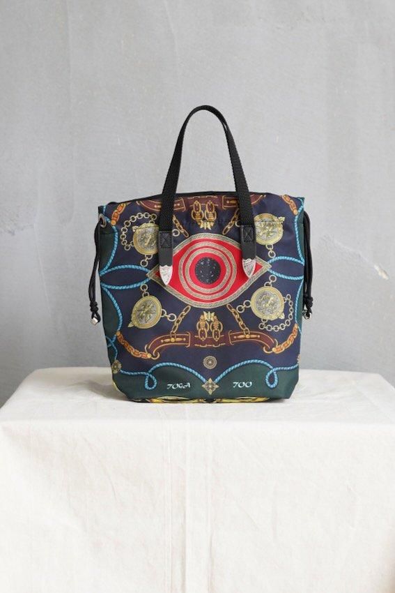 print drawstring bag (GREEN) - IDIOME | ONLINE SHOP 熊本の