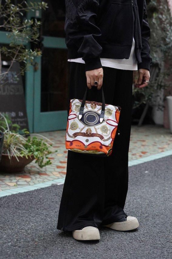 print drawstring bag (ORANGE) - IDIOME | ONLINE SHOP 熊本の