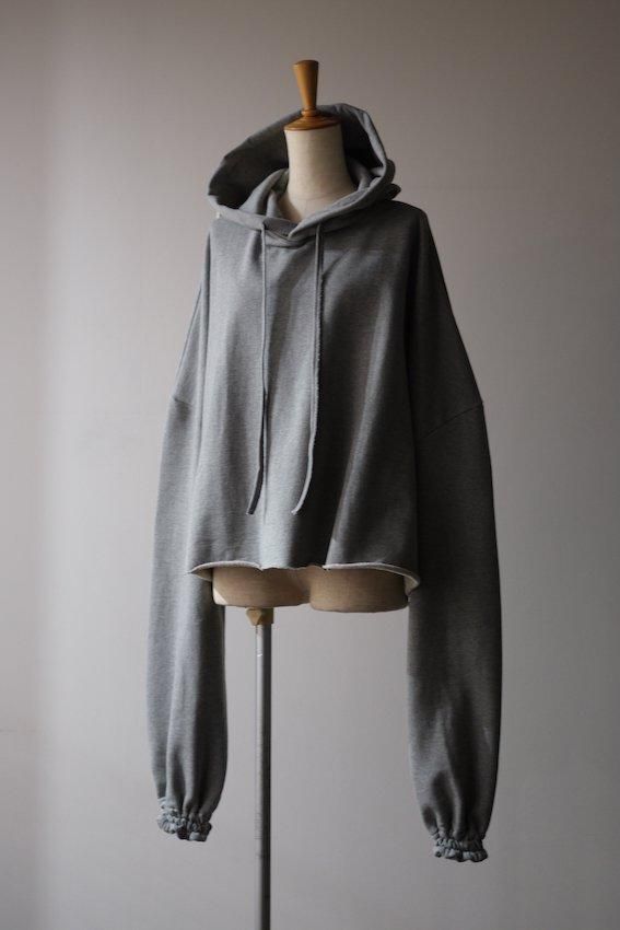 ORDINARY SHORT GIANT HOODIE heather - IDIOME | ONLINE SHOP 熊本の