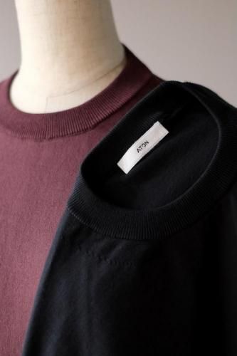 FRESCA KNIT HALF SLEEVE CREWNECK SWEATER<img class='new_mark_img2' src='https://img.shop-pro.jp/img/new/icons14.gif' style='border:none;display:inline;margin:0px;padding:0px;width:auto;' />