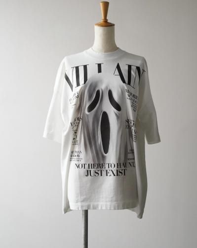 VILLAIN COVER PRINT T-SHIRTWHITE<img class='new_mark_img2' src='https://img.shop-pro.jp/img/new/icons14.gif' style='border:none;display:inline;margin:0px;padding:0px;width:auto;' />