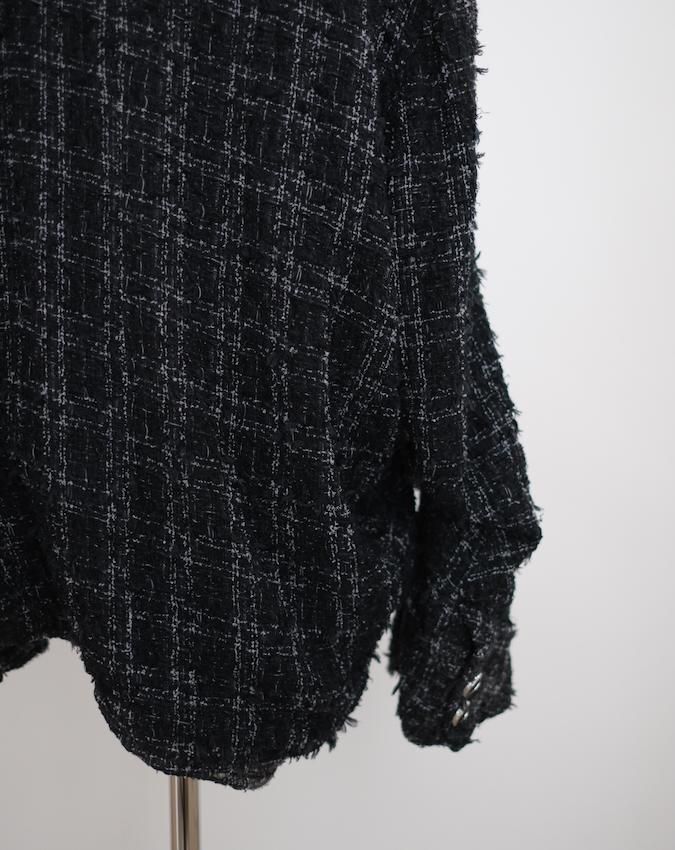 ジャケット・アウター doublet TWISTED CUTTING TWEED DYED JKT TWISTED CUTTING TWEED DYED JACKET - IDIOME | ONLINE SHOP 熊本の