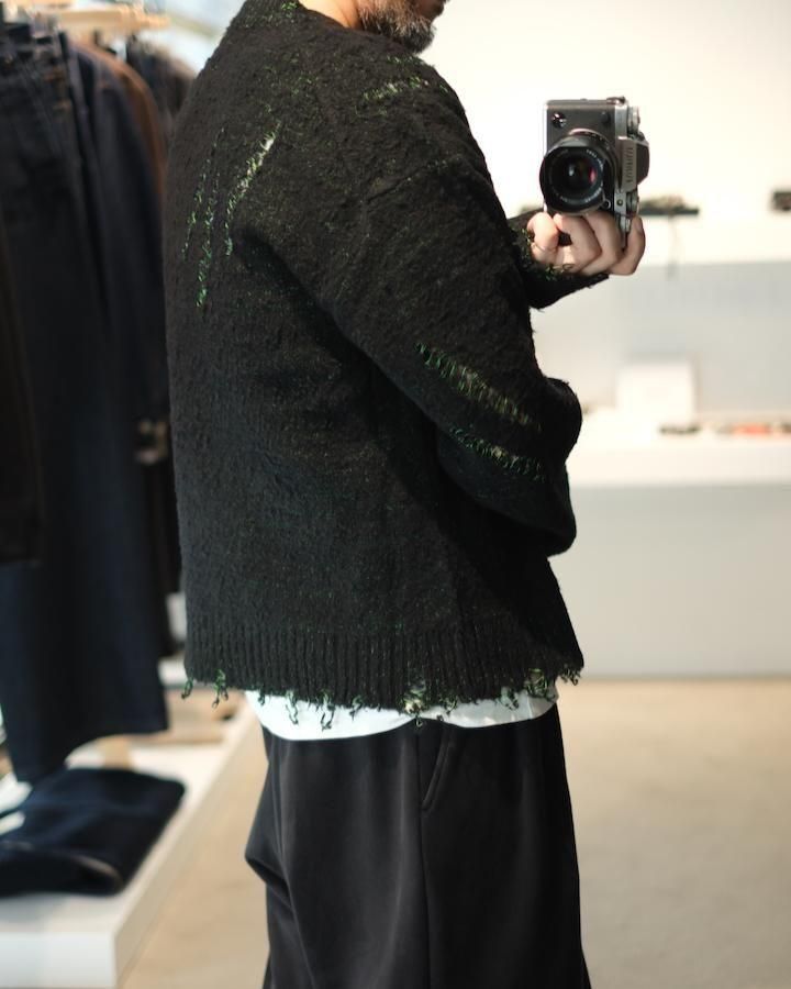 SKELTON SCRATCH KNIT PULLOVER - IDIOME | ONLINE SHOP 熊本の