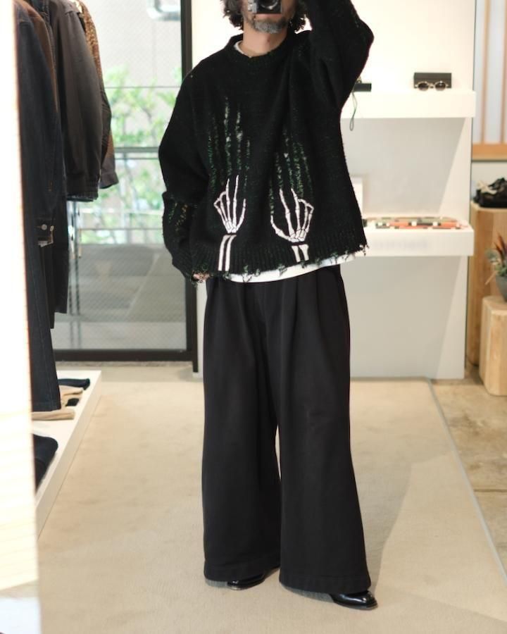 SKELTON SCRATCH KNIT PULLOVER - IDIOME | ONLINE SHOP 熊本の