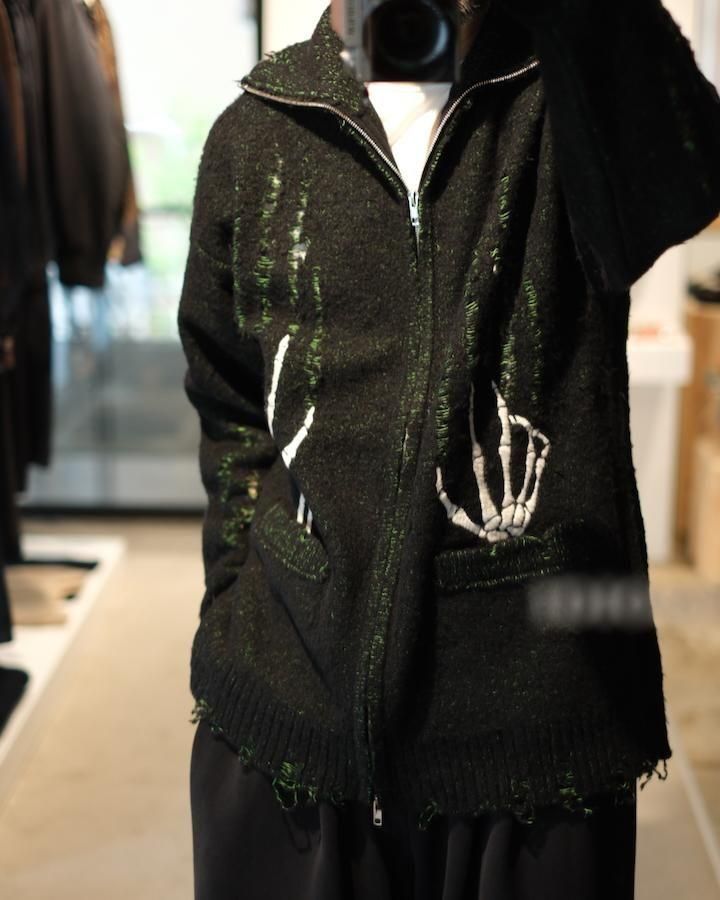 SKELTON SCRATCH DRIVERS KNIT - IDIOME | ONLINE SHOP 熊本のセレクト