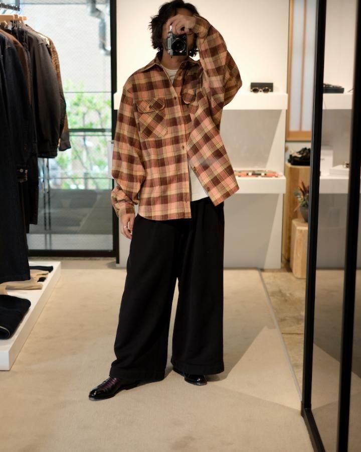 トップス efu FADE CHACK OVER SHIRT FADE CHECK SHIRT - IDIOME | ONLINE SHOP 熊本のセレクトショップ