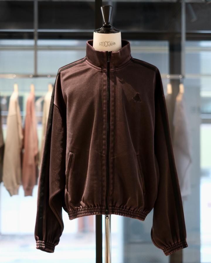 FADED BLACK TRACK JACKET - IDIOME | ONLINE SHOP 熊本の
