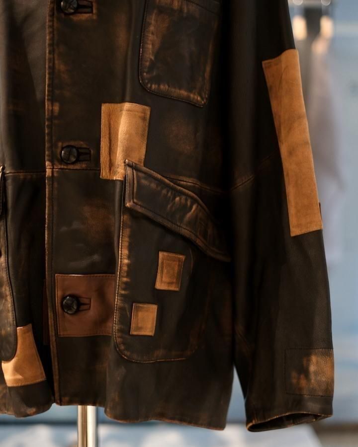 PATCHWORK LEATHER JACKET - IDIOME | ONLINE SHOP 熊本の