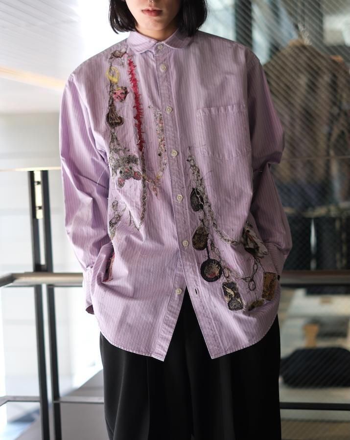 25aw 新品　doublet EMBROIDERED CHAIN SHIRT EMBROIDERED CHAIN SHIRT pink - IDIOME | ONLINE SHOP 熊本のセレクト
