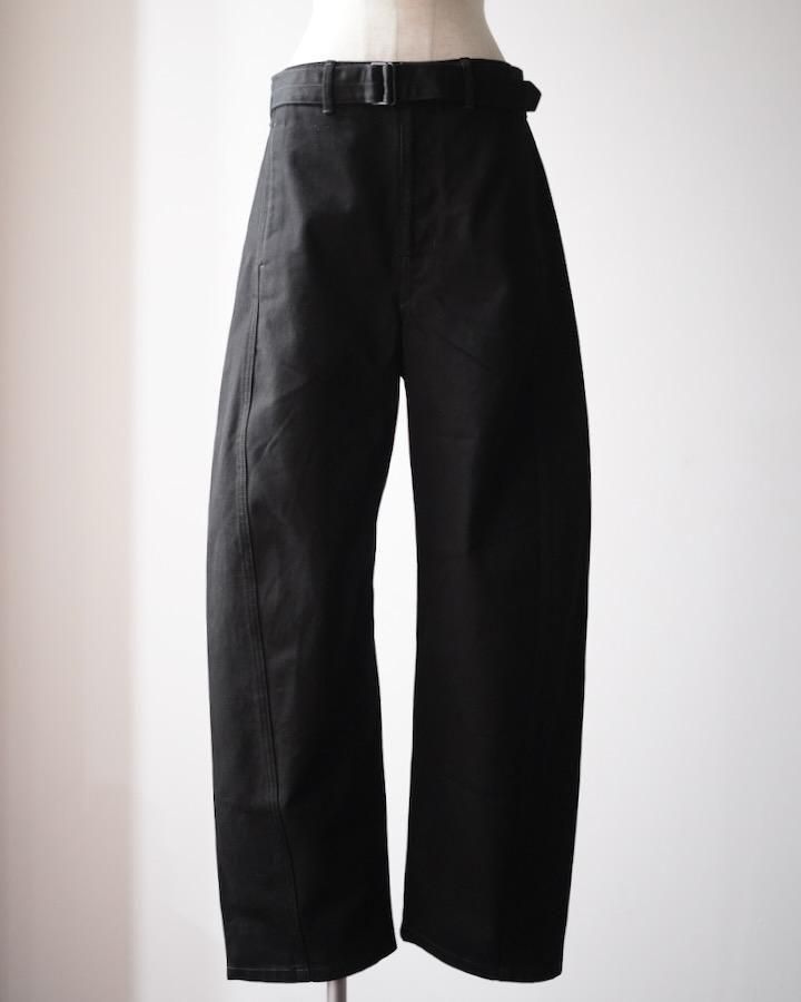 TWISTED BELTED PANTS (BLACK) - IDIOME | ONLINE SHOP 熊本の