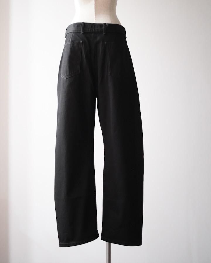 TWISTED BELTED PANTS (BLACK) - IDIOME | ONLINE SHOP 熊本の