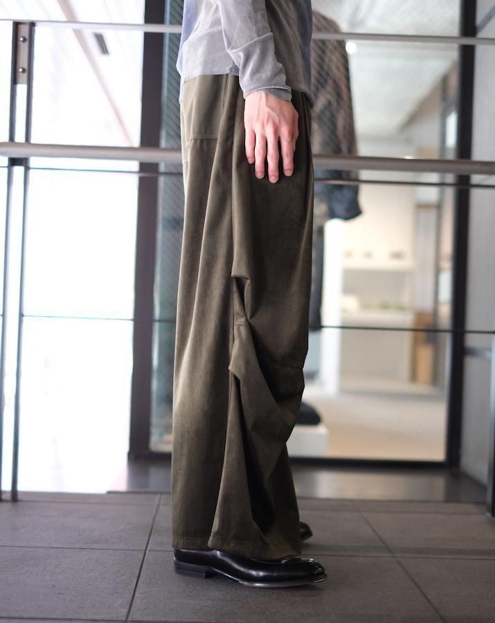 VELVET PANTS khaki - IDIOME | ONLINE SHOP 熊本のセレクトショップ
