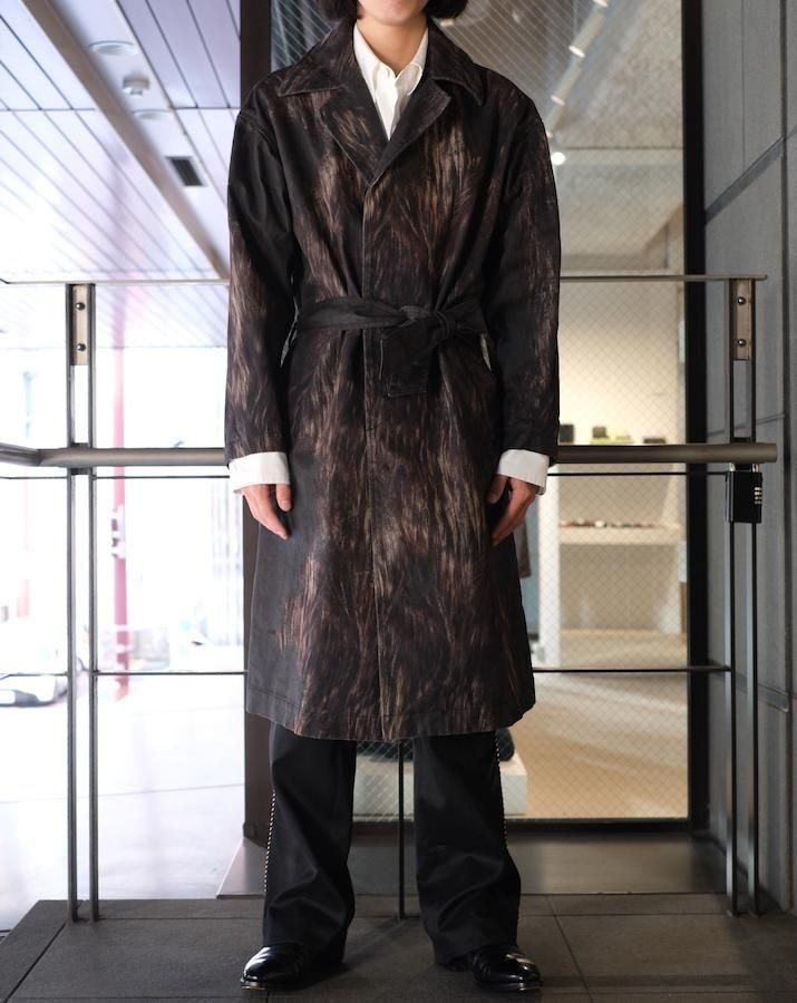 MIX TURE DENIM CHESTER COAT - IDIOME | ONLINE SHOP 熊本の