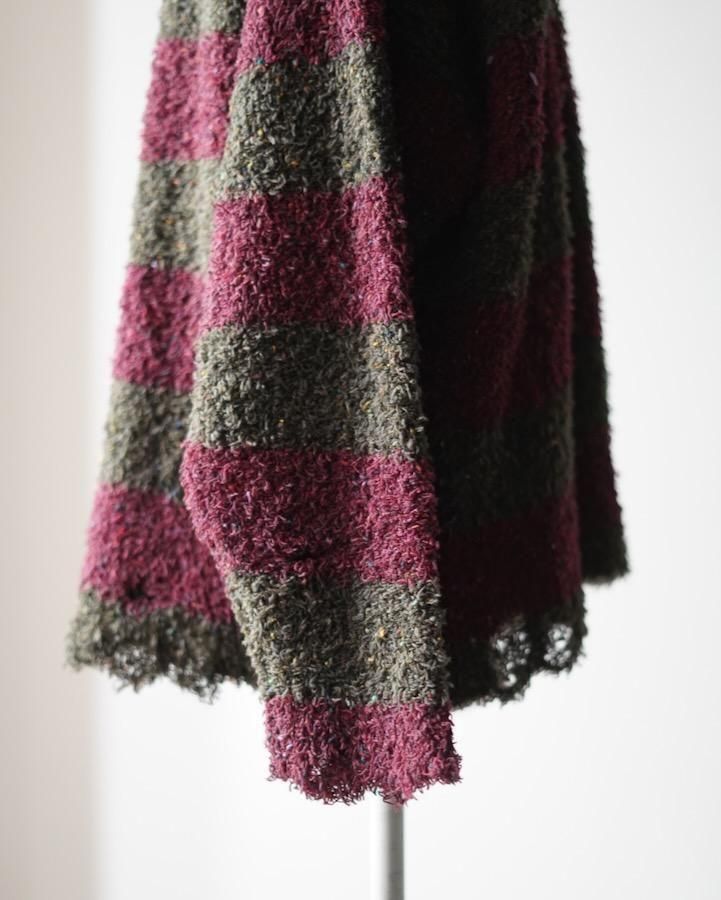 RECYCLED WOOL STRIPE KNIT - IDIOME | ONLINE SHOP 熊本の
