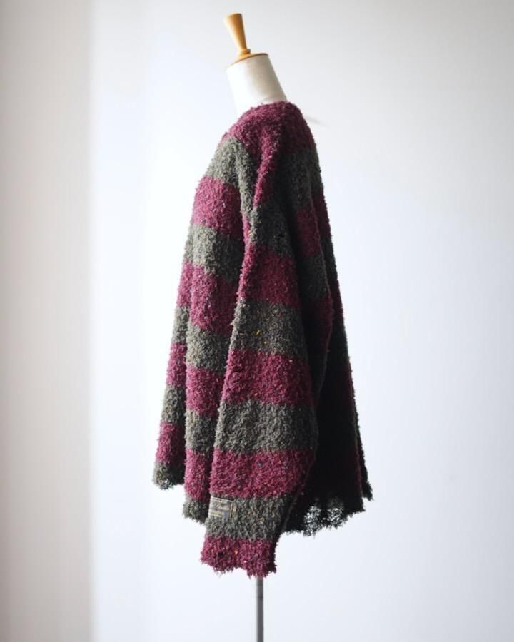 RECYCLED WOOL STRIPE KNIT - IDIOME | ONLINE SHOP 熊本のセレクト